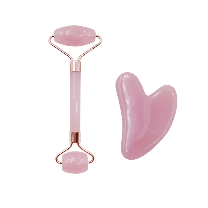 MASSAGE RESIN FACE ROLLER ROSE GUA SHA ROULETS FACIAL ROULETS ESE ESE SLIMMER COSMETIQUE COSMETIQUE SAL TOO TOUEL AVEC BOX-CONSEIL9058166