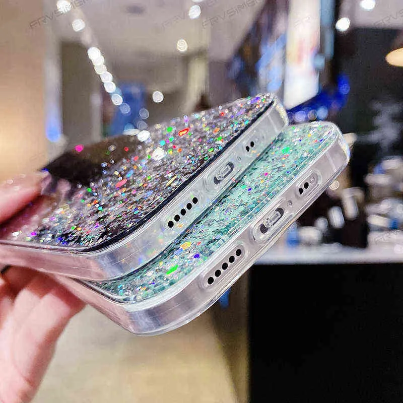 Glanzende Bling Glitter Ster Clear Soft Phone Case Cover voor HUAWEI HONOR 50 50 Lite 50Lite Nova 9 W2203124234094