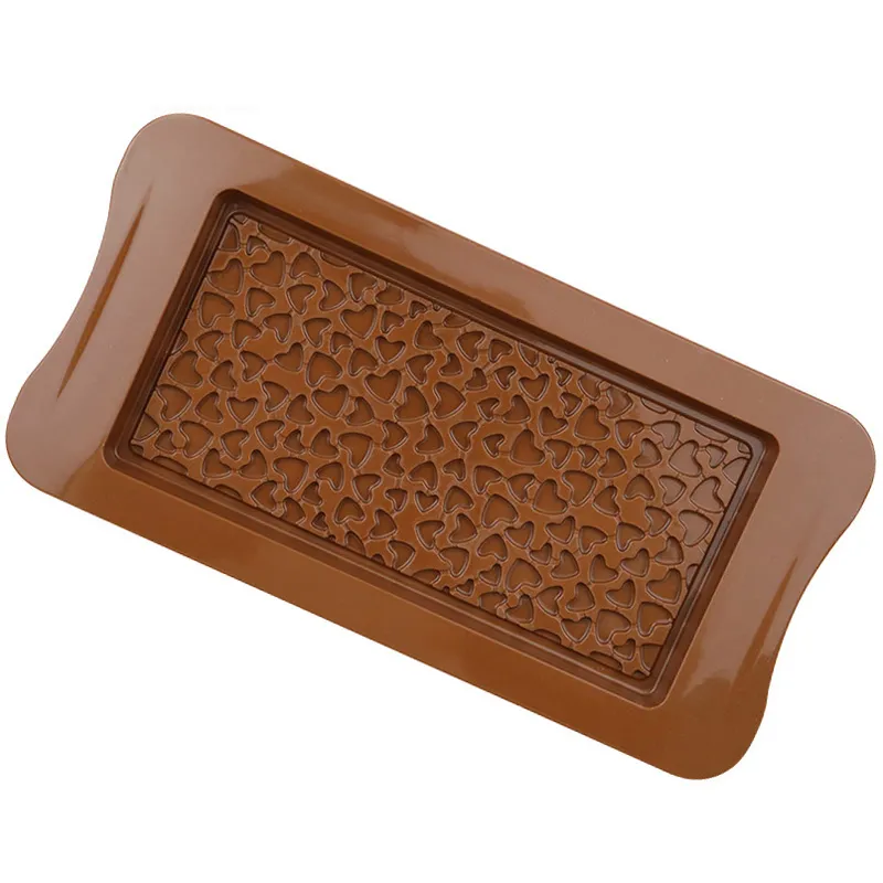 Stampo barretta di cioccolato in silicone da 100 pezzi Cuore d'amore Silicone uso alimentare Cottura antiaderente la decorazione di torte di caramelle al cioccolato