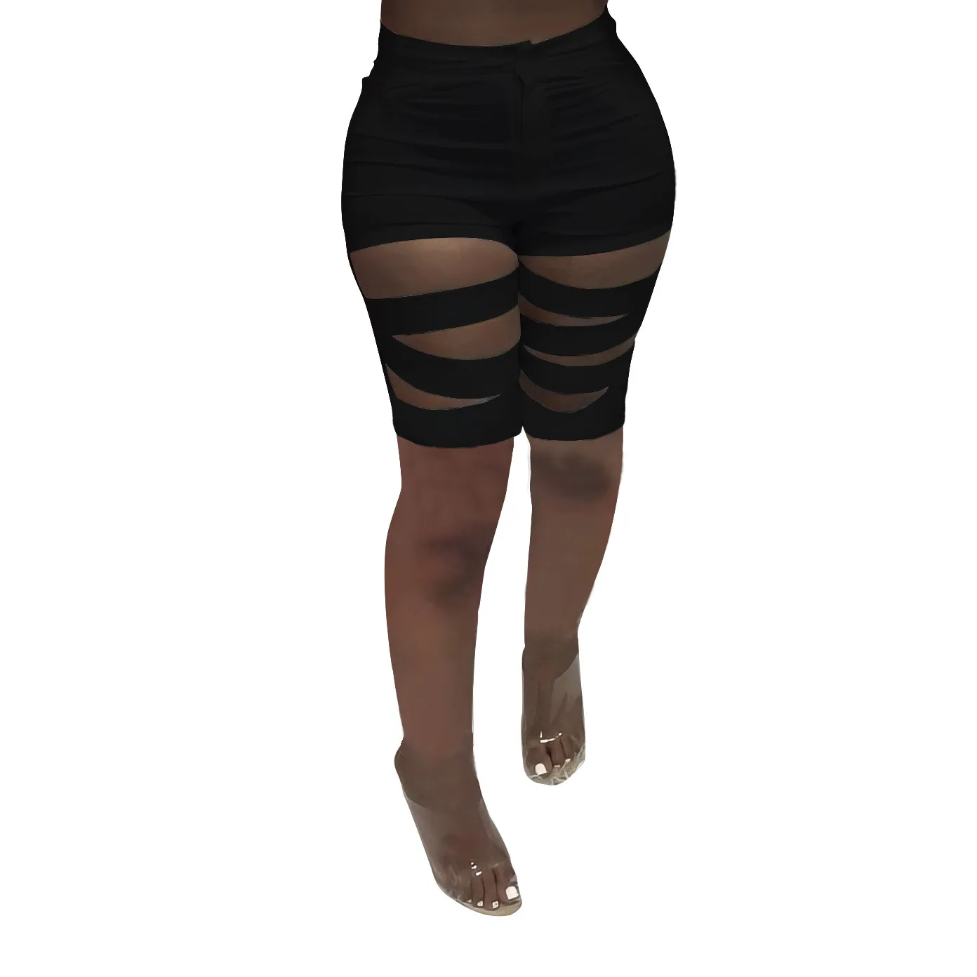 Ripped Letnie Kobiety Ubrania Mujer Elastyczne Zniszczone Dziury Legginsy Krótkie Spodnie Modne Szorty Chic Skinny K-Pop Style 210525