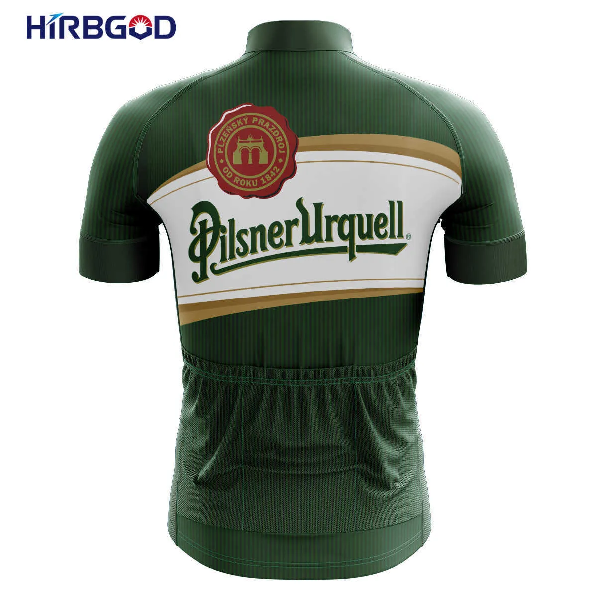 HIRBGOD 2021 vert petit maillot de vélo rayé pour tchèque dernière chemise de vélo à séchage rapide en plein air cyclisme SportswearTop H1020