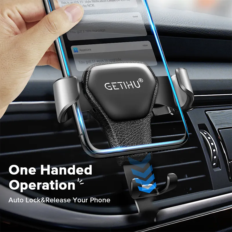 Gravity Phone Holder In Car Air Vent Clip Mount Stand GPS Telefon Support For Cell Phone3170219