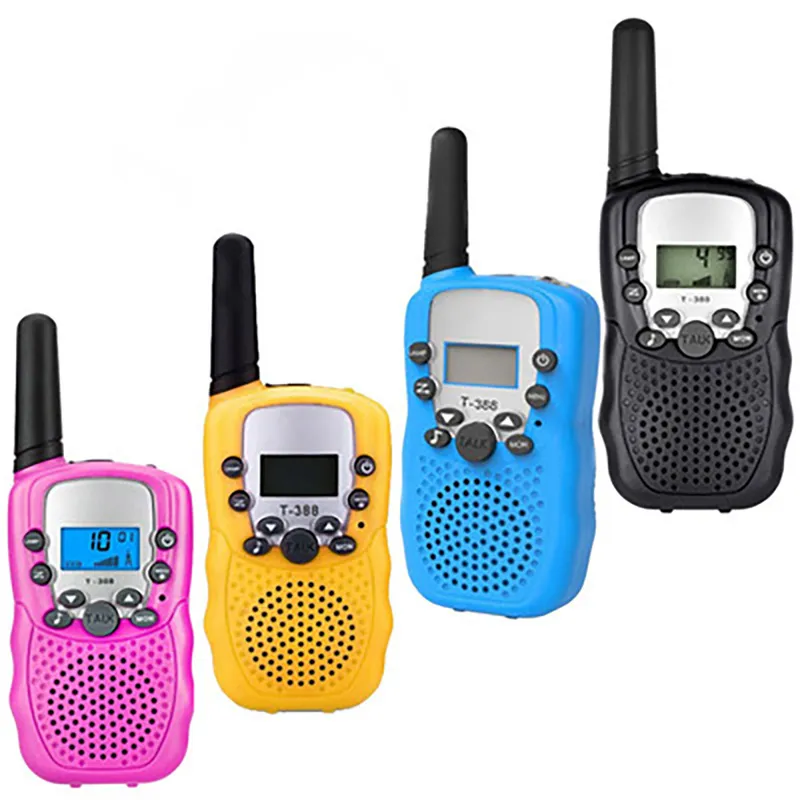 T388 barn radioleksak walkie talkies barn radioapparater uhf tvåvägs t388 talkie par för pojkar5578397