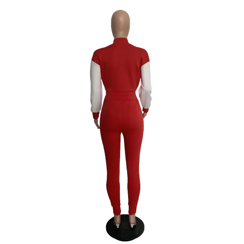 Designer TrackSuits Kobiety Elegancki dwupoziomowy garnitur żeński stylowy logo plus logo print sets spodni joggery