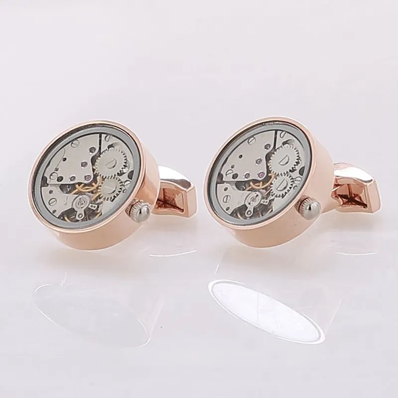 Round Watch Movement Cufflinks (11)