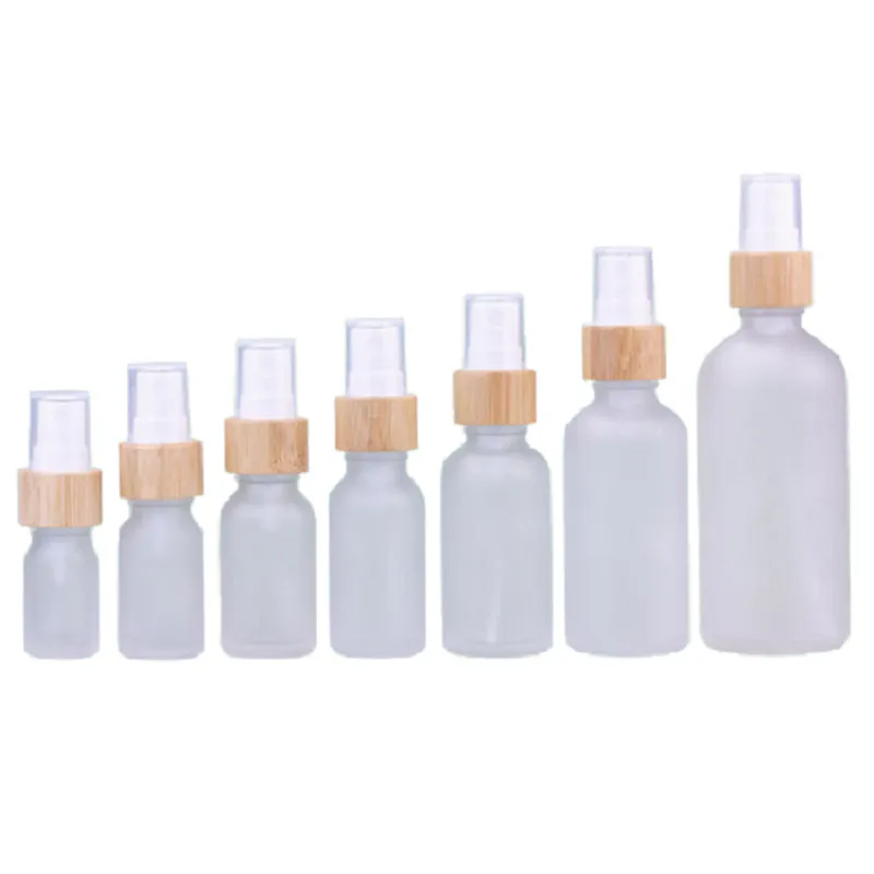 5ml ~ 100 ml pulvérisateur rechargeable bouteille blanche mate cosmétique conteneurs vides atomiseur de maquillage maquillage brume pulvérisation bouteille parfum flacons de verre