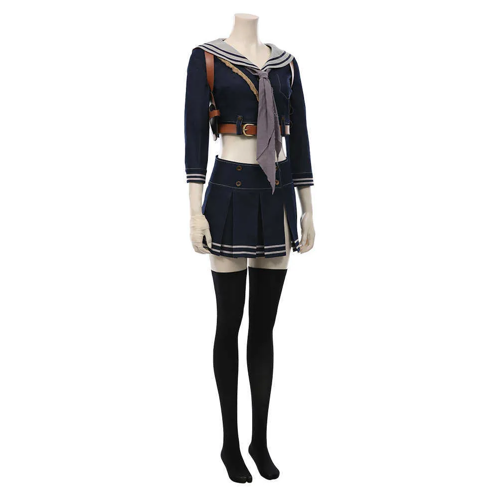 Присоска Punch Cosplay Baby Doll Costume Jacket Sailor Юбка платья костюм полный комплект карнавальный костюм на Хэллоуин G09258996238