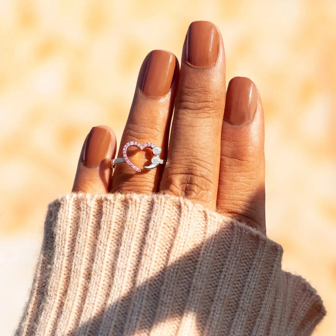 INS Style coréen mignon dessin animé cochon nez anneaux coeur anneaux pour femmes minimaliste creux anneau Couple bijoux amoureux cadeaux