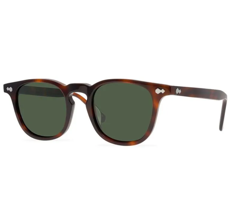 Markendesigner Männer Frauen Sonnenbrille Square Frame Vintage Eyewear Shades Unisex Green Green Objektive Brillen Brillen Rahmen Retro Sun260m