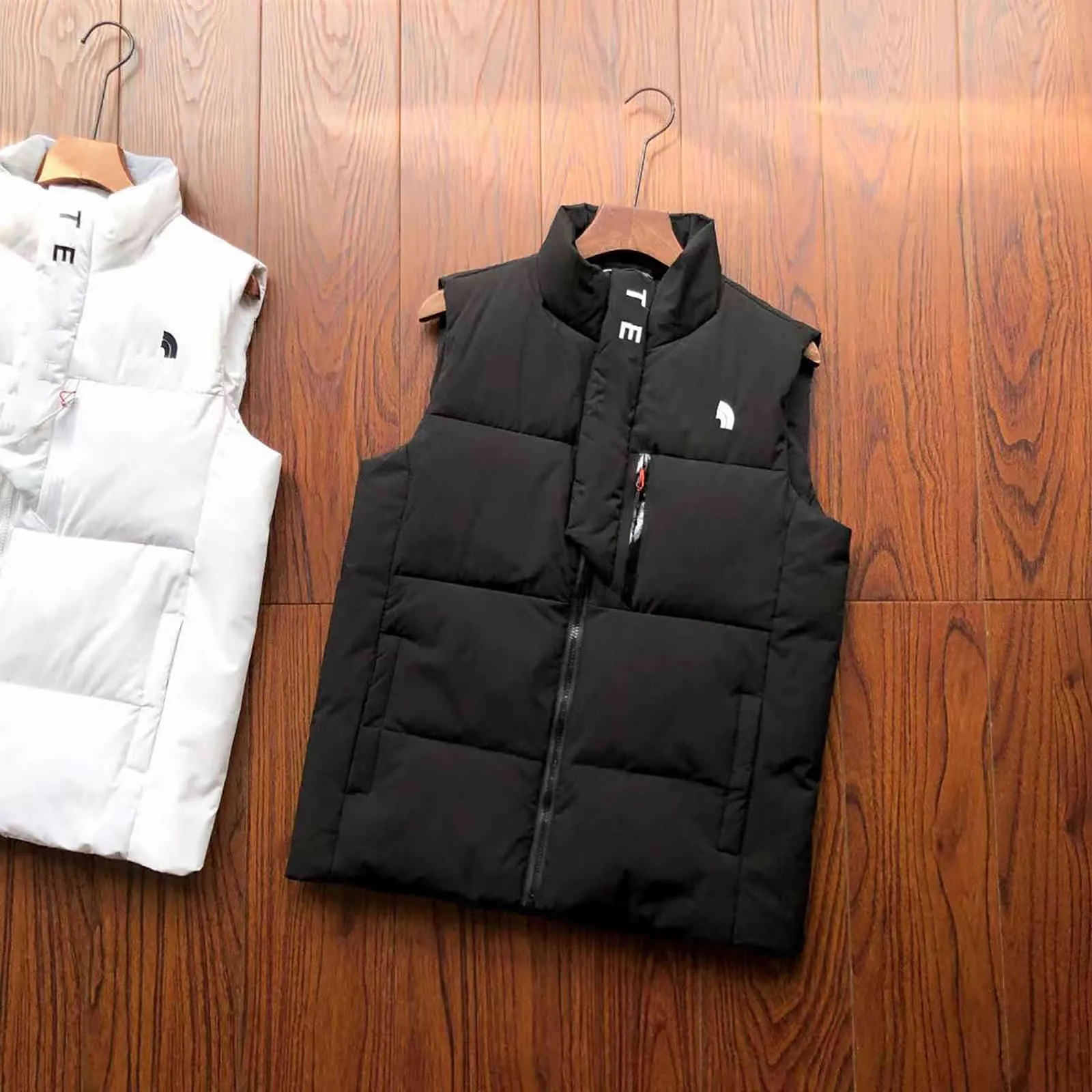 Dikke Warm Winter Down Jacks Sports Vest Jassen Mannen en Dames Puffer Vest Jas Mode Stand Kraag Winddicht Casual Taille Y1103