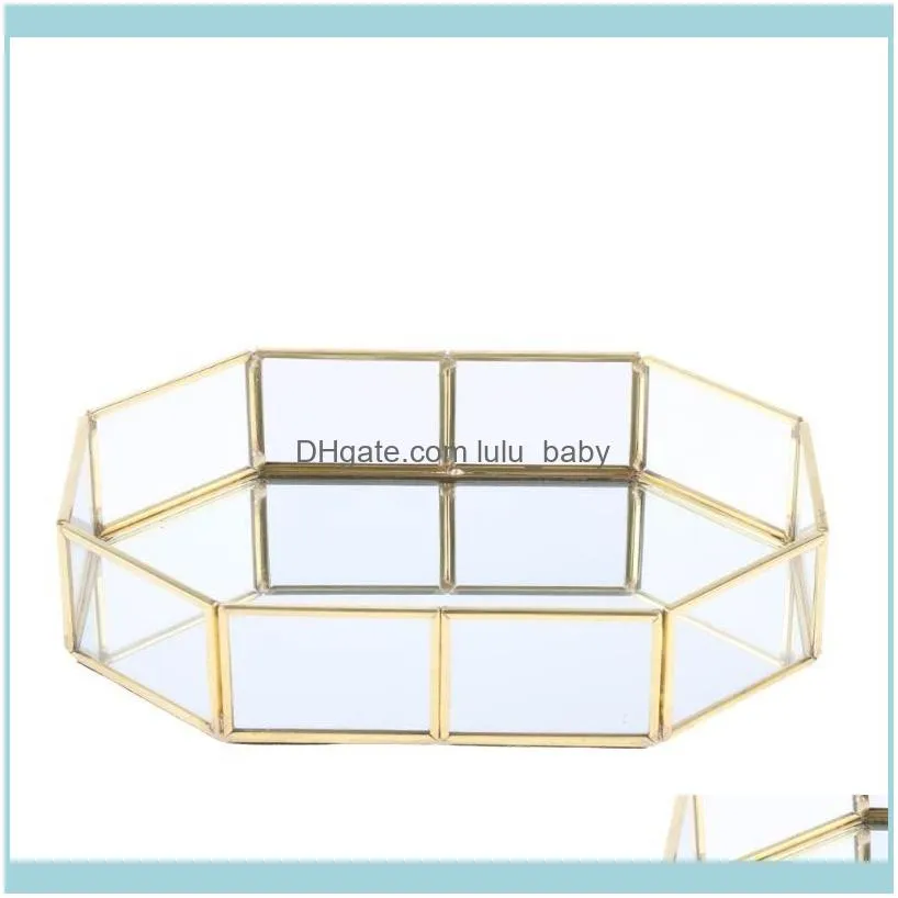 Emballage bijouxbijoux étui de rangement Shinnie femmes bijoux présentoir pyramide boîte en verre transparent présentoir à bijoux plateau de vanité 336R