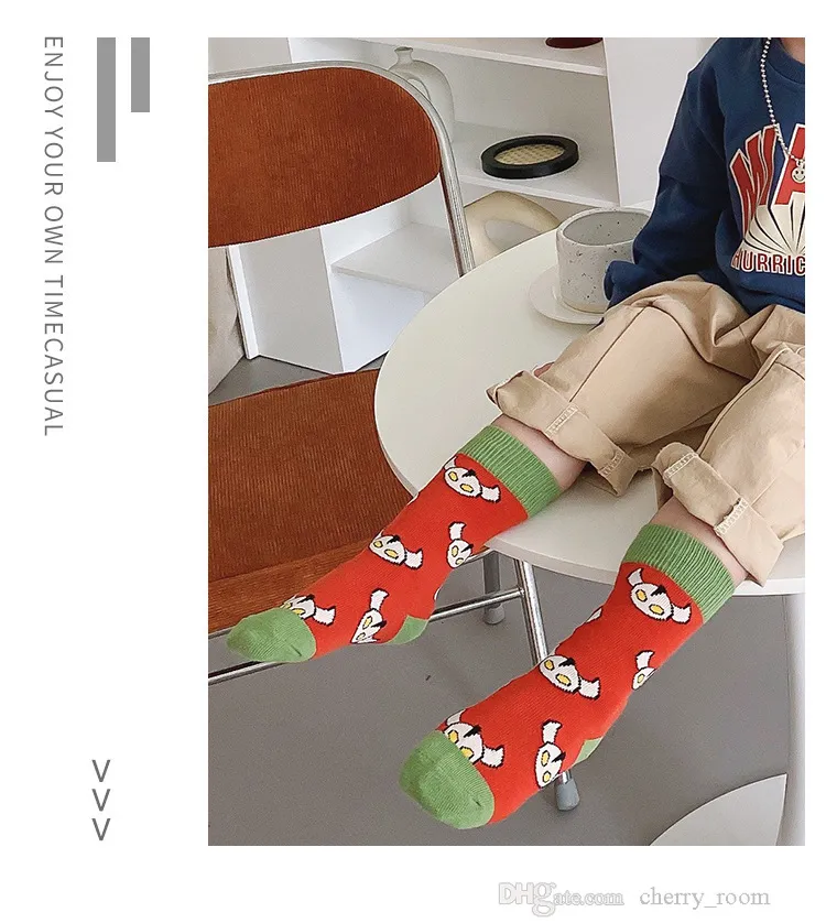 Детские мультипликационные носки с печати 2021 Осенний Детский космический герой хлопок хлопковой лоскут цветные цвета