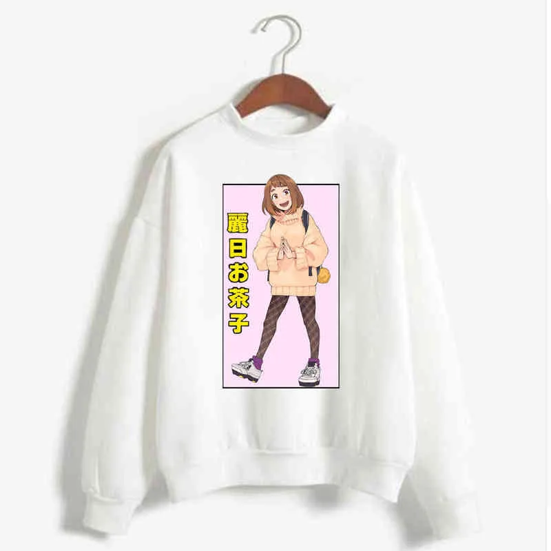 Hoodie Sweatshirt My Hero Academia Ochaco UraRaraka Print Cosplay Kostuum Anime Dames / Heren Top H1227