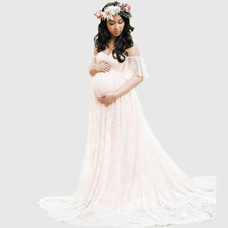 Accessoires de photographie de maternité, robe longue de grossesse, robes de maternité pour séance Photo, robe enceinte, nouvelle robe en dentelle