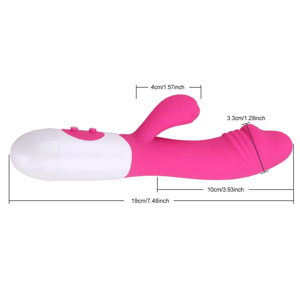 Brinquedo sexual massageador g ponto dupla vibração vibrador coelho para à prova d' água r vaginal clitóris massageador brinquedos sexy para mulher