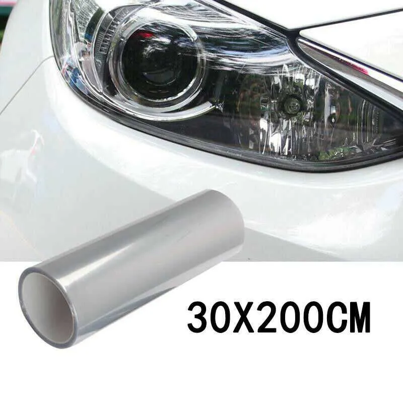 30cm carro transparente luz protetor filme pára-choques capa pintura proteção farol película protetora vinil roll3553727