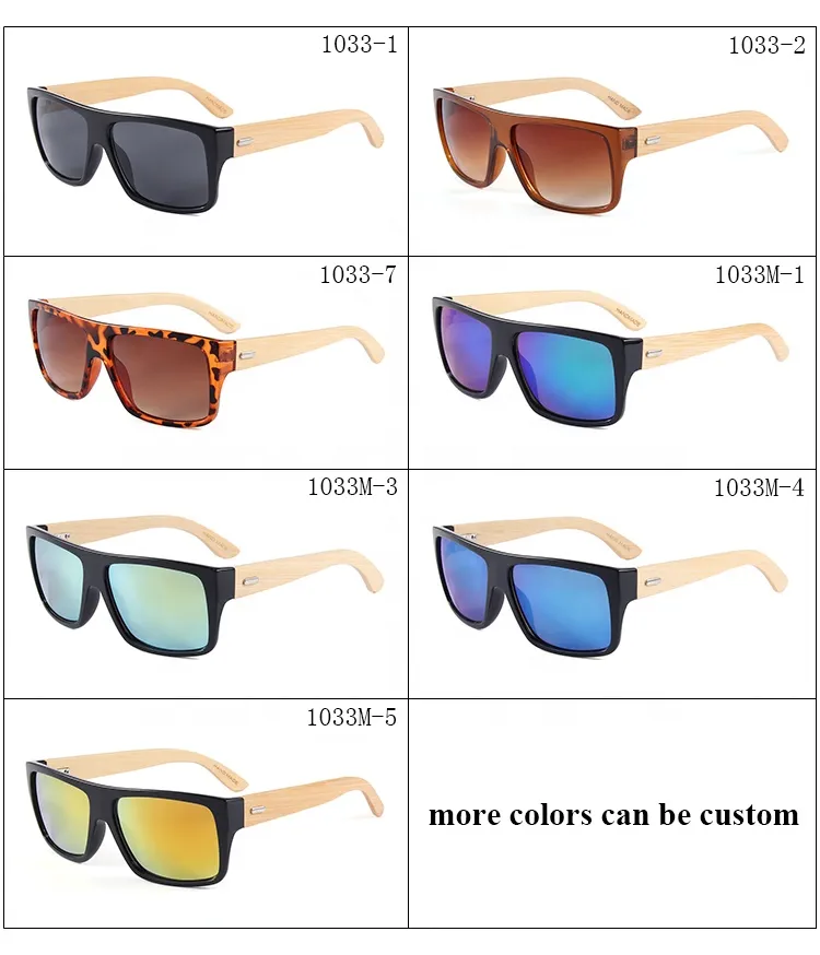 Umweltfreundliche UV400 -Farbtöne anpassen Logo Herren Gafas de Sol Bambu Recycling Frauen handgefertigtes Bambusholz -Sonnenbrille Männer 20218910309