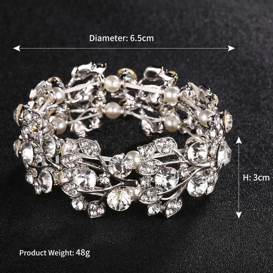 Miallo strass alliage Bracelets Bracelets mode mariage femmes bijoux accessoires mariée Bracelets Q07176197314