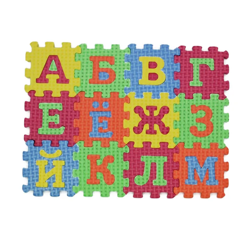 Baby puzzle mats Russian alphabet geometry toys Kids carpet babies foam learning toy Crawling mat17114298776638