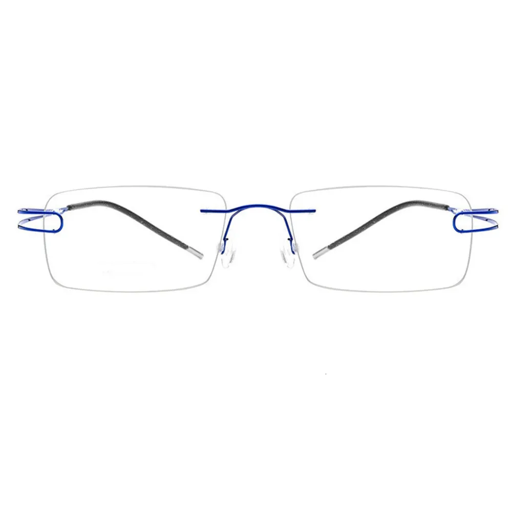 Verre Framels pour femmes myopes ultra léger et super élastique monture de lunettes en alliage de titane double ligne jante carrée lentille optique S8108990