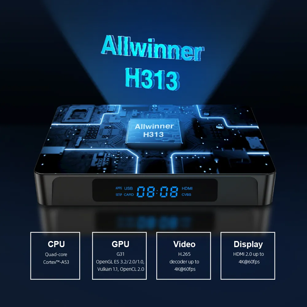 X96Q PRO 10 Android TV BOX Allwinner H313 2.4G Wifi 4K 2GB 16GB Media Player 1GB 8GB TVBOX Set TopBox vs x96 max+