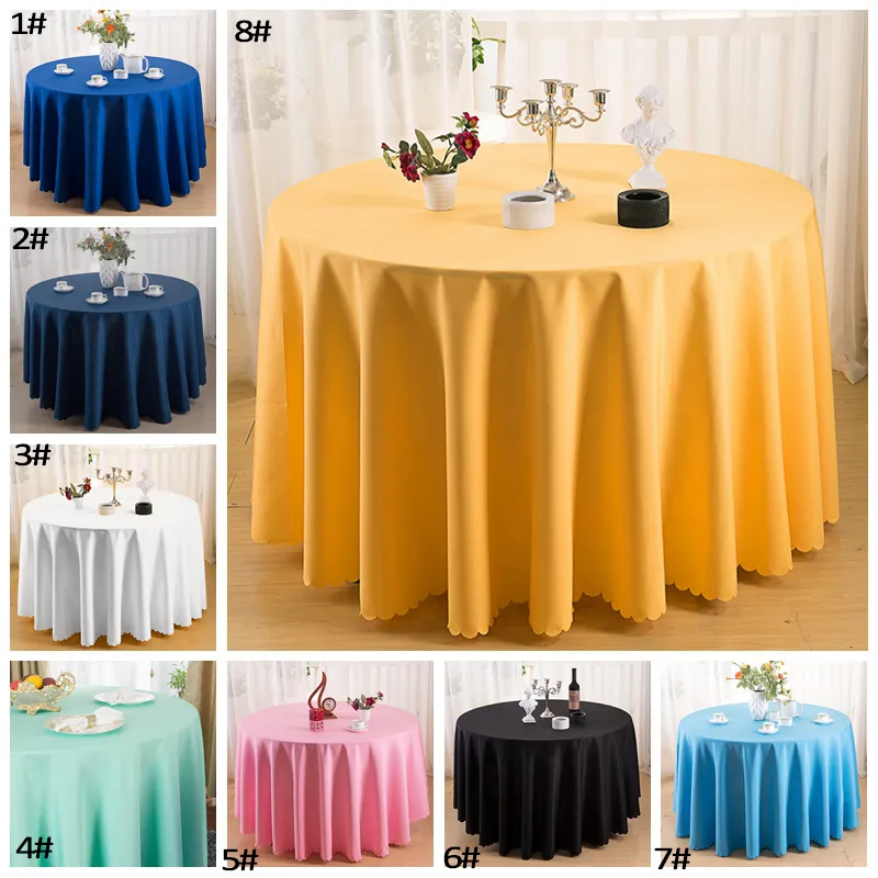 Hôtel Banquet Table Cloth Desktops Décoration Cuisine Salle À Manger Tables De Mariage Jupe De Bureau Anti-Poussière Décor Couverture Tissu BH5979 WLY