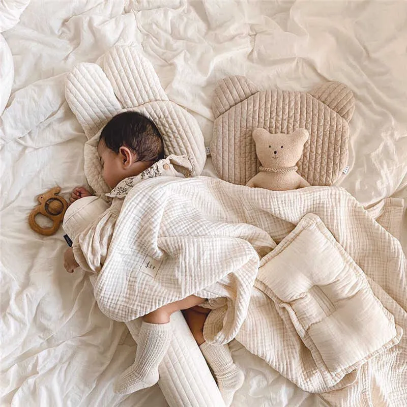 赤ちゃんの枕のかわいい漫画の素敵な綿は、動物の人形210619