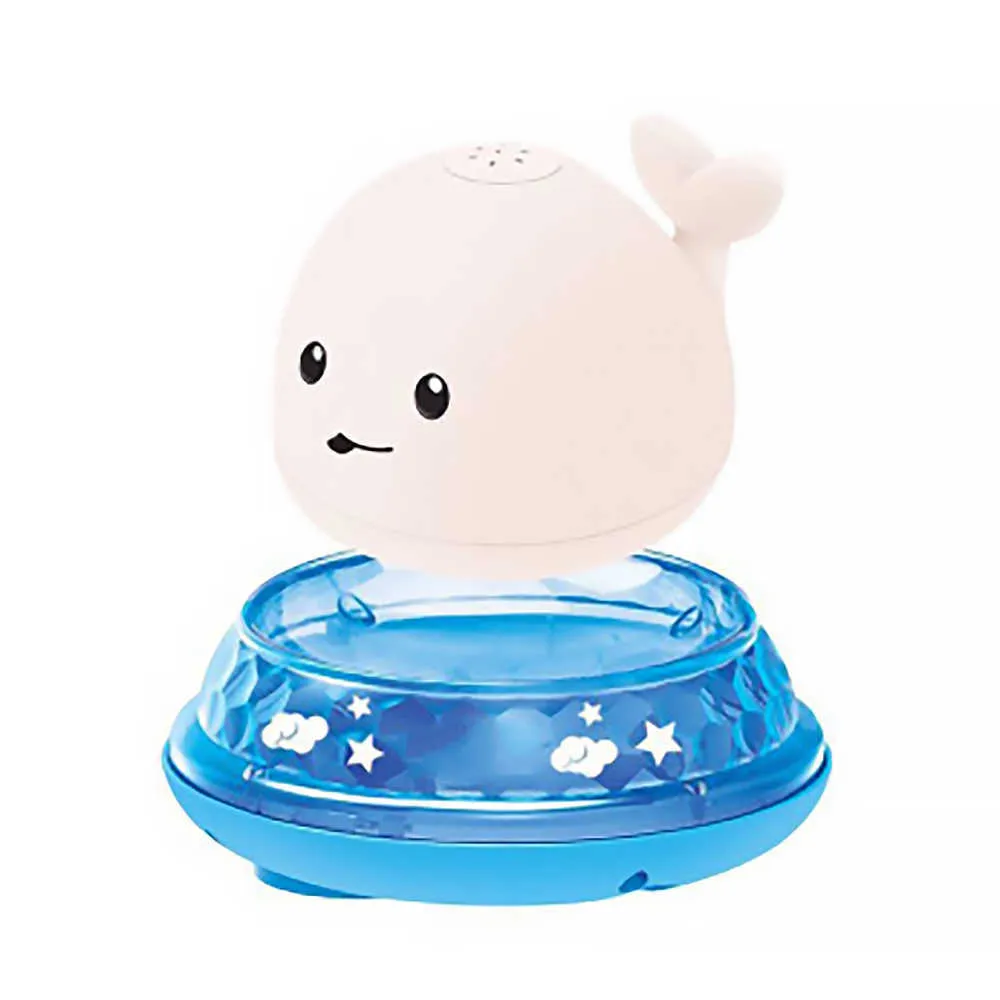 Baby Bath Toys Spray Water Shower Swim Pool ing for Kids Electric Whale Ball with Light tub LED Toy Gift 210712
