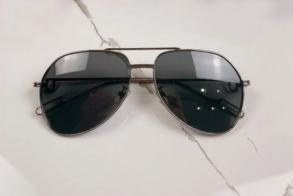 Vintage Pilot Zonnebril voor Mannen Goud Metaal Rode Lens Mode zonnebril 0110 Sonnenbrille gafa de sol met box343z