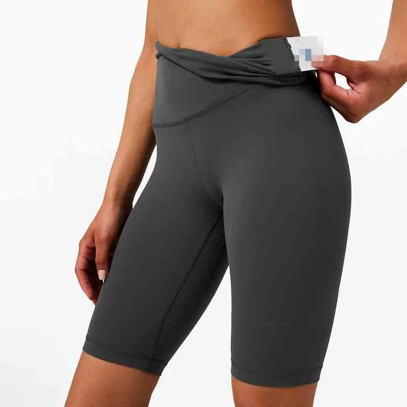 Sommar naken känsla gym yoga shorts kvinnor butt lyfter springande träning leggings hög wawist deportiva pantaloner mujer 210514