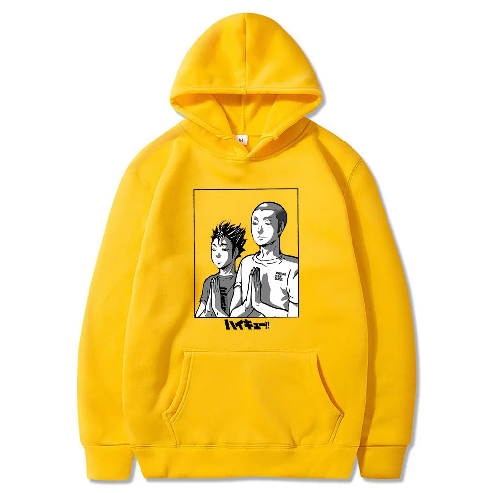 Haikyuu Hoodies Unisex Kuroo Anime Bokuto Manga Shoyo Volleyball Creative Hoodie Male Hoody Fashion Sweatshirt Funny Print Hoody Y0319