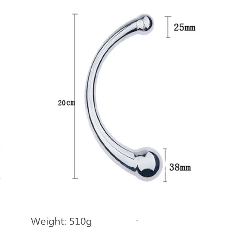 Высококлассный стимулятор из нержавеющей стали, фаллоимитатор из чистого металла для G PSpot, стимулятор, массажная палочка, секс-игрушка для взрослых X04019113982