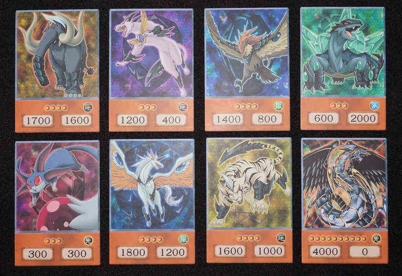 20st Yu-Gi-Oh Crystal Beasts Anime Style Cards Ruby Carbuncle Emerald Tortoise Sapphire Pegasus GX ORICA Papperskort G220311