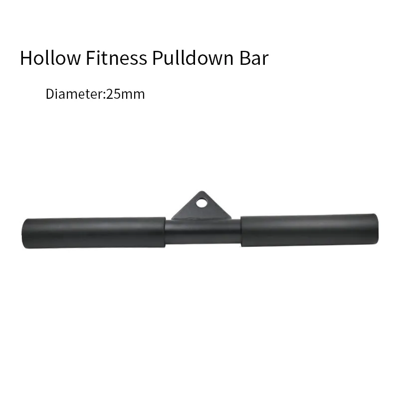 Fitness Lat Pulldown Bars Attachment Resistance Bands Home Gym Hollow Steel Biceps Triceps Training Bar Sport Equipment Accessories 100/50/38Cm Workout Long Sticks