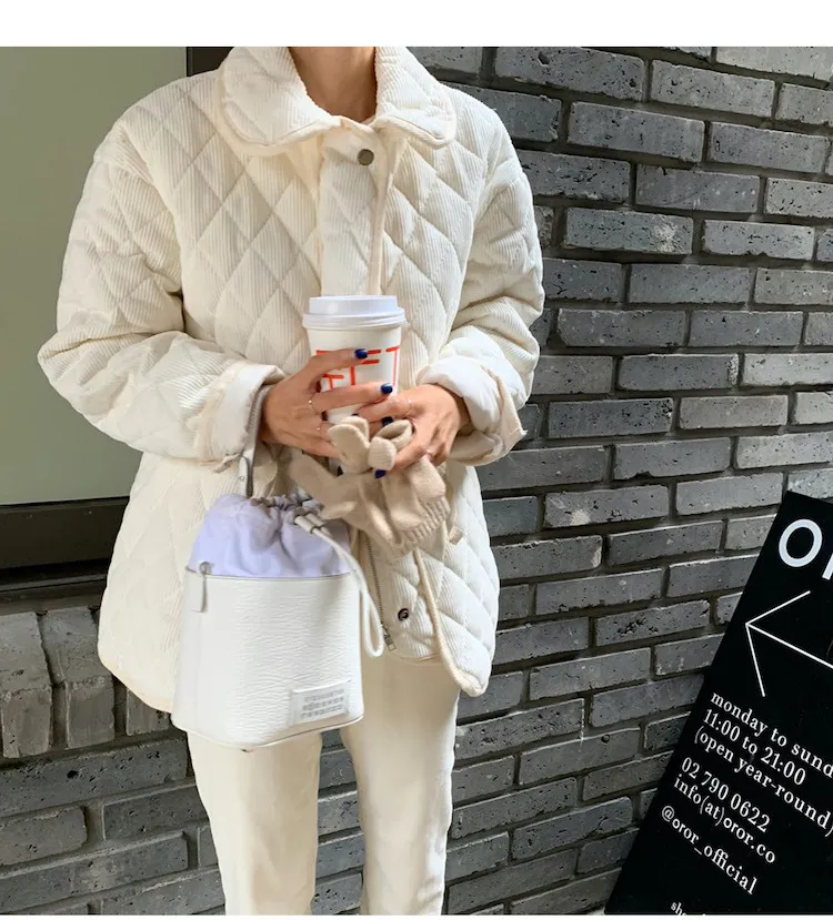 Vinter kvinnor kappa varm casual jacka kvinnlig försäljning lösa koreanska chic outwear eleganta streetwear toppar 210525