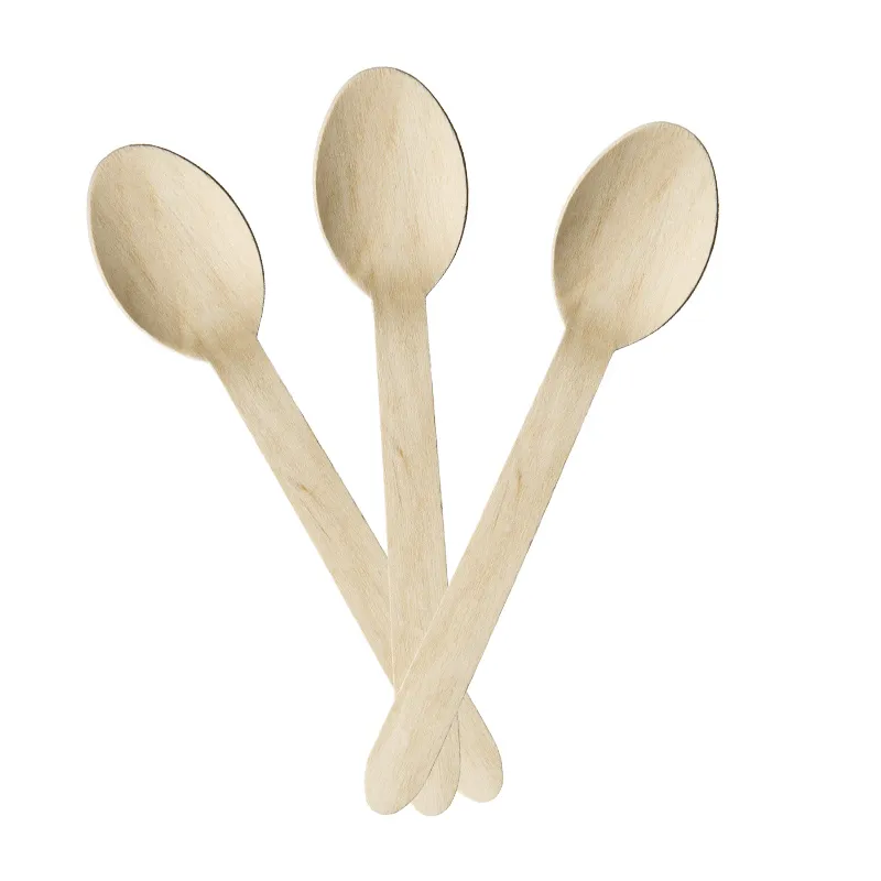 유용한 숟가락 포크 나이프 휴대용 일회용 나무 칼 붙이 대나무 flatware 가방 식기 식기 팩 선물 칼 세트