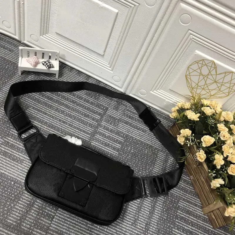 MENS OCH WOMENS Fashionabla Messenger Bag Högkvalitativ läder i midjor Axelmynt Purse Fashion Designer Handväska 45807239N