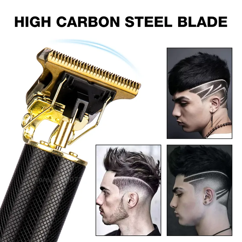 Machine de coupe de cheveux électrique pour hommes, ensemble de tondeuse professionnelle, rasoir à barbe sans fil USB 0mm 220216