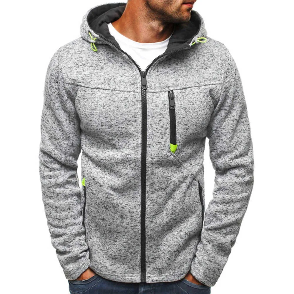 MEN039S FLEECE ZIP HOODIE MENSカジュアルスリムサーマル並んでいるフードジャケットスウェットシャツジッパーアウターウォームカジュアル長袖フーディー2039631