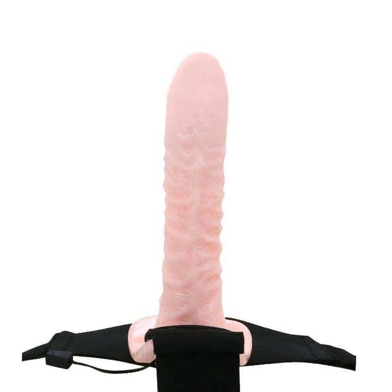 Ultra Élastique Harnais Double Gode Réaliste Strapon Vagin Vibrateurs Produits Érotiques Sex Toys pour Femmes Adultes Machine Shop 210623