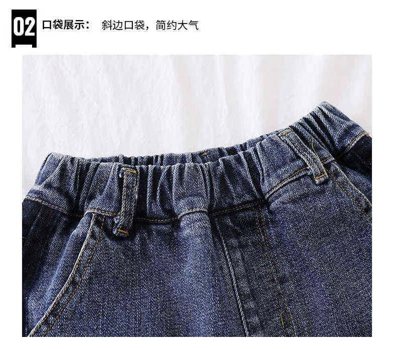 Barn jeans för pojkar kläder höst vinter barn denim byxor tonåring casual byxor lösa jeans 4 -15 år g1220