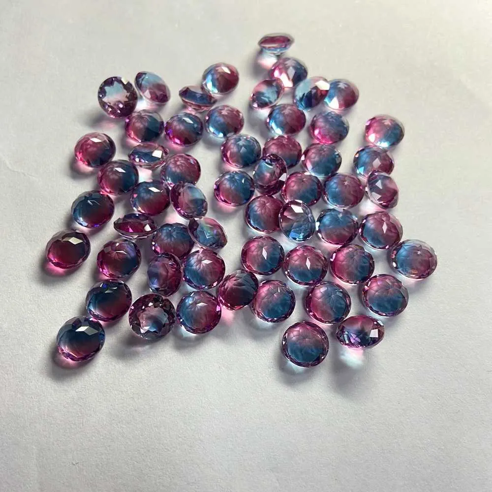 BX19 20 pz / borsa Taglio brillante rotondo 9mm pietra preziosa sciolta di cristallo di colore fantasia gioielli orecchino di moda che fanno H1015