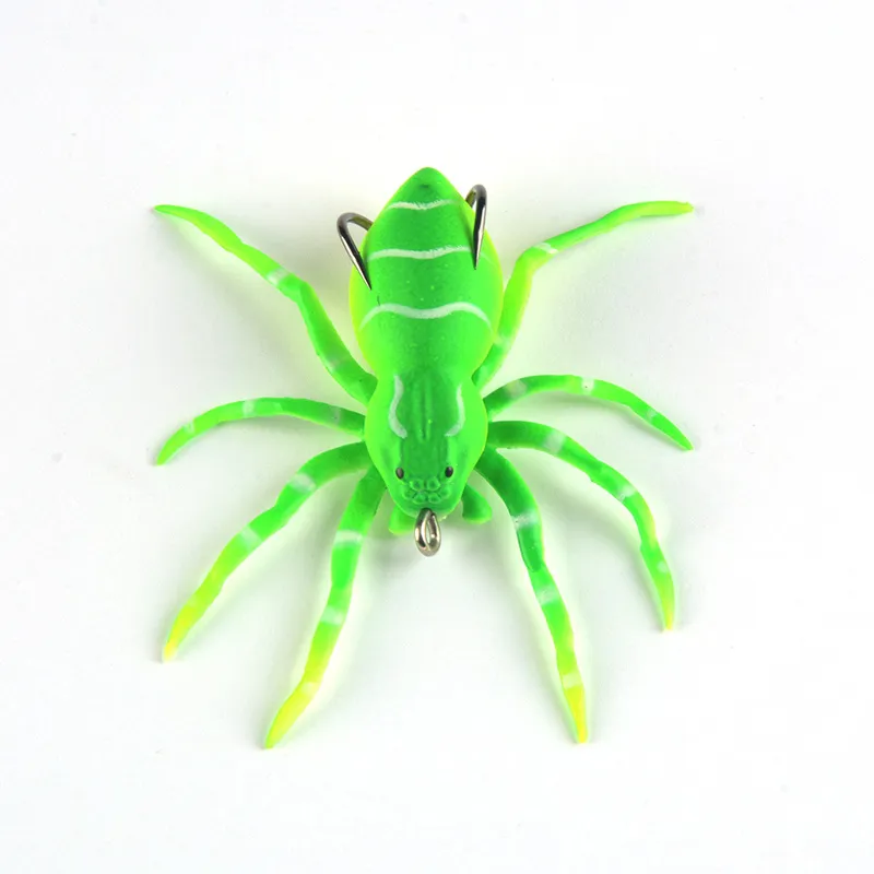 Spider Topwater Simulation Bait Soft Plastic 8cm 7g Life Vivid Fishing Lure Baits Available5508961