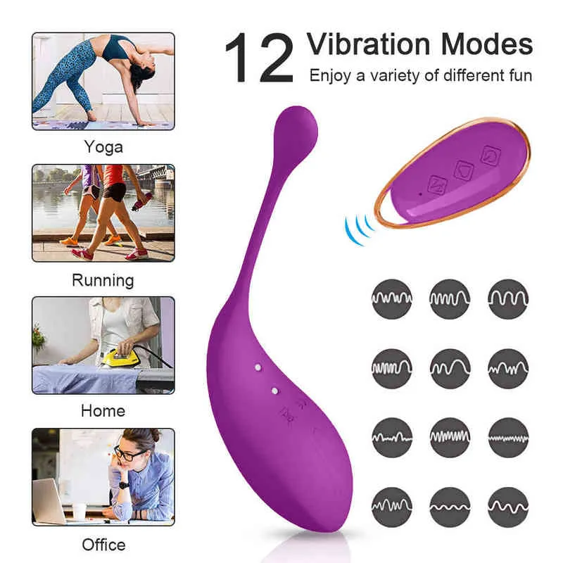 Nxy Vibratori Sex Wireless Uovo vibrante Telecomando Palle indossabili Vibratore Femmina g Spot Giocattoli donne Adulti 18 Negozio di massaggi vaginali 1220