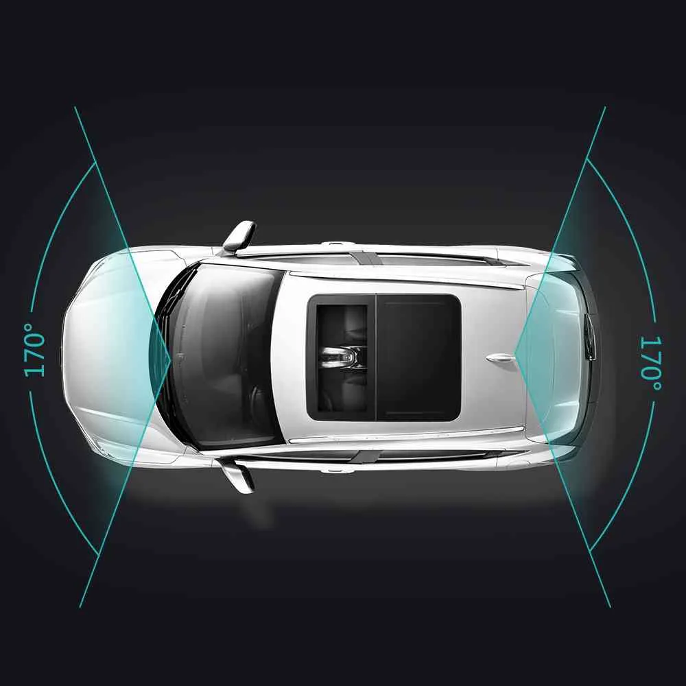 U2000 Dash Cam Ön ve Arka 4 K 2160 P 2 Kamera Lens Wifi Araba DVR Akıllı Araba DVRS Oto Gece Görüş 24 H Park Monitör