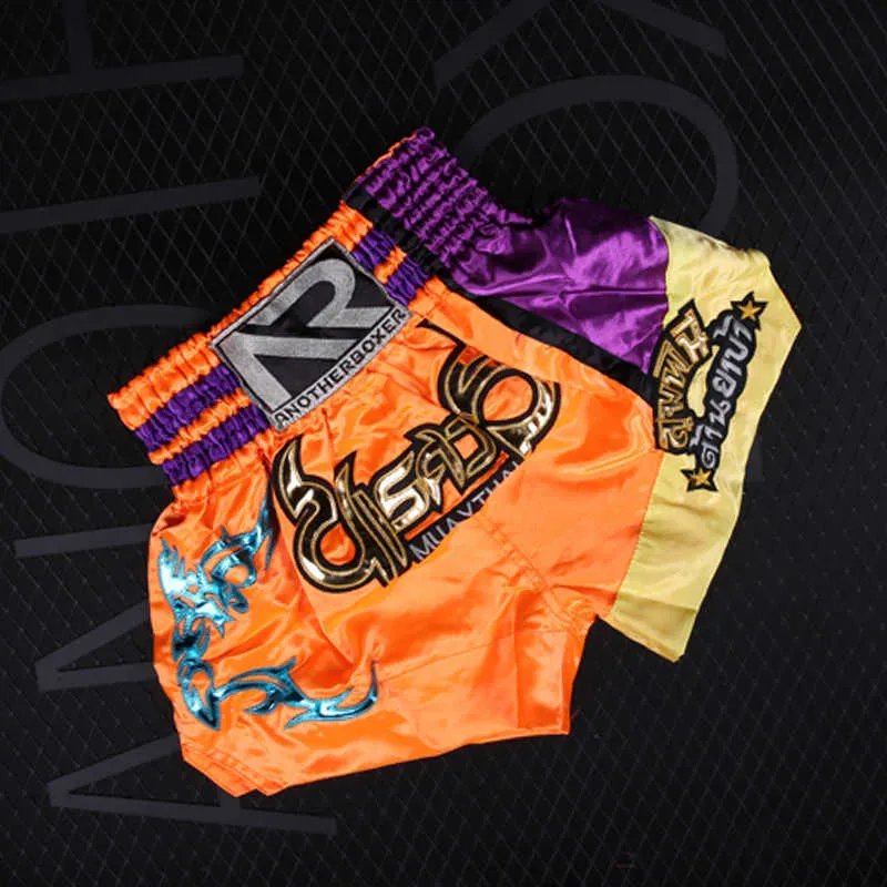 Muay Thai Boxshorts für Männer, Frauen, Kinder, Teenager, Kickboxen, Kämpfen, MMA-Trunks, Sanda, Grappling, Bjj, Sport, kurze Hosen X0628