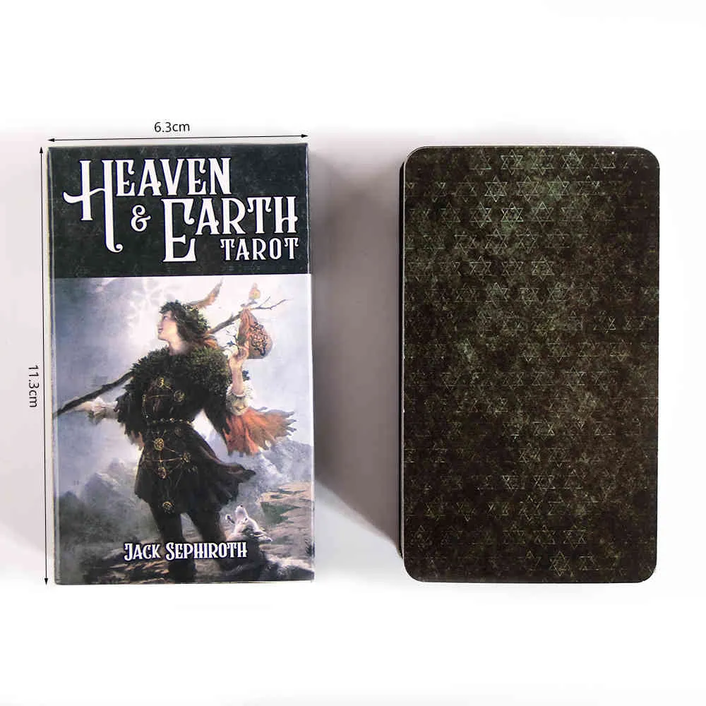 Heaven Earth Tarot Kit Cartes 78 Nouveau Pour Les Débutants Avec Guide Plateau De Jeu De Cartes Exquis Et saleC7RE