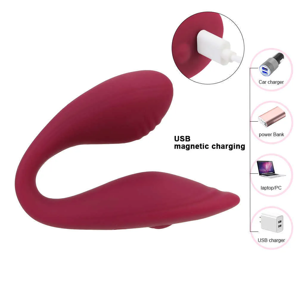 Articles de massage 10 fréquences vibrateurs pliables gode stimulateur en silicone sans fil point G U double jouet sexy pour femme