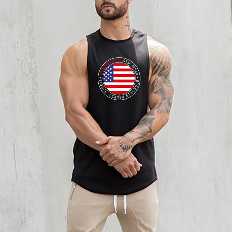 Muscleguys Brand Gyms Vêtements Fitness Hommes Débardeur Hommes Bodybuilding Stringer Débardeurs Entraînement Singlets Chemise sans manches 210421