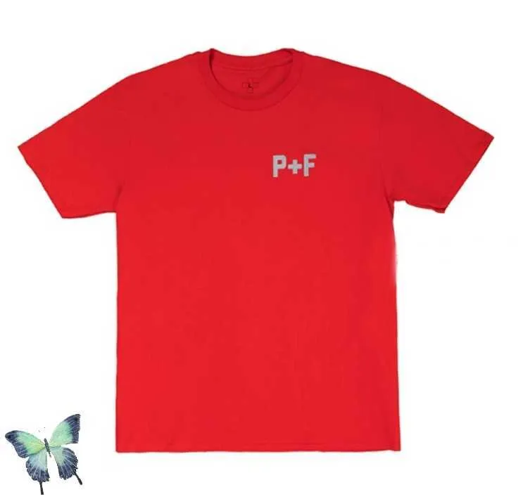 P + F 3M reflecterende t-shirt plaatsen gezichten hoge kwaliteit effen kleur t-shirt mannen vrouwen mode casual t-shirt plaatsen + gezichten t-shirts x0726